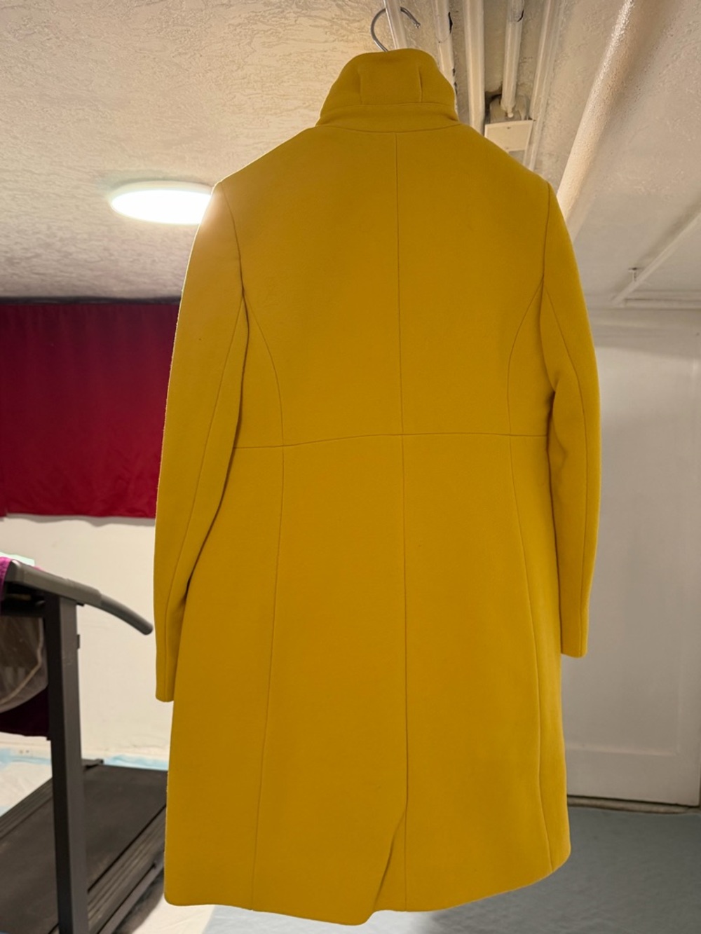 J. Crew Bright Yellow Wool Pea Coat - Picture 3 of 5